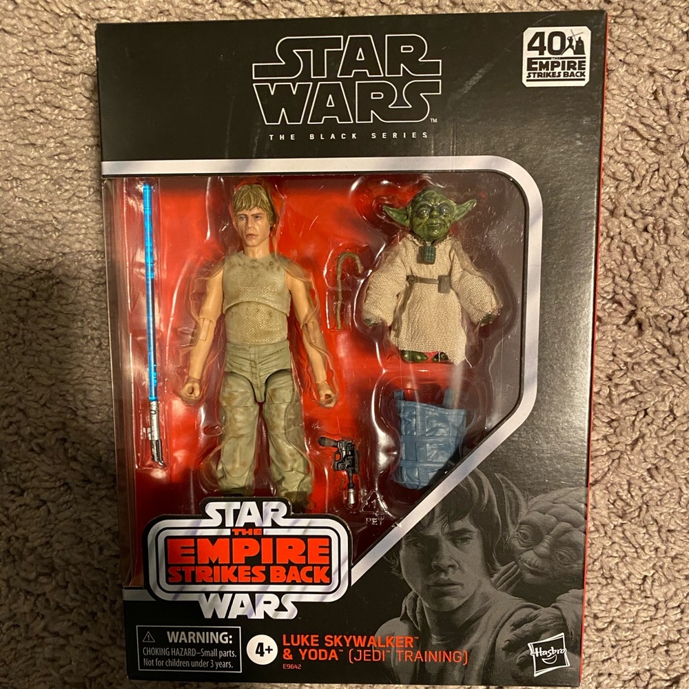 Starwars black series sky walker and yoda
